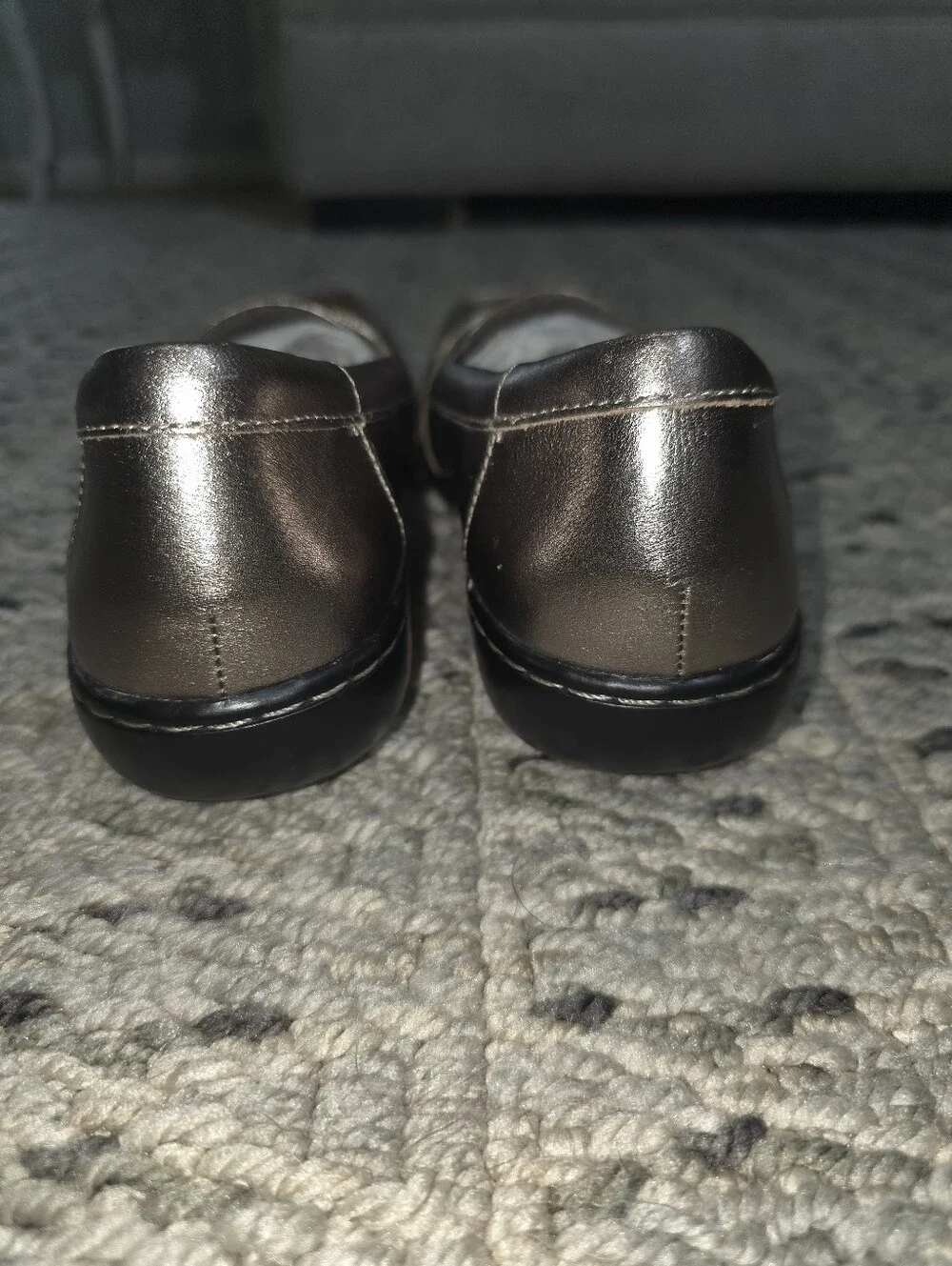 NWOT Clarks Collection Ashland Ballet Loafers | Metallic Rose Gold Leather | - Picture 6 of 10